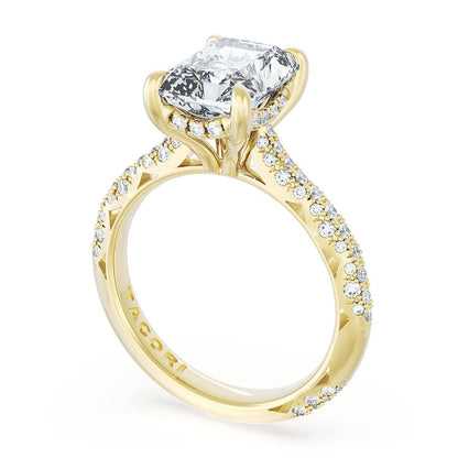 Radiant Bloom Engagement Ring