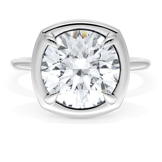 Cushion Solitaire Engagement Ring