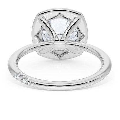 Cushion Solitaire Engagement Ring