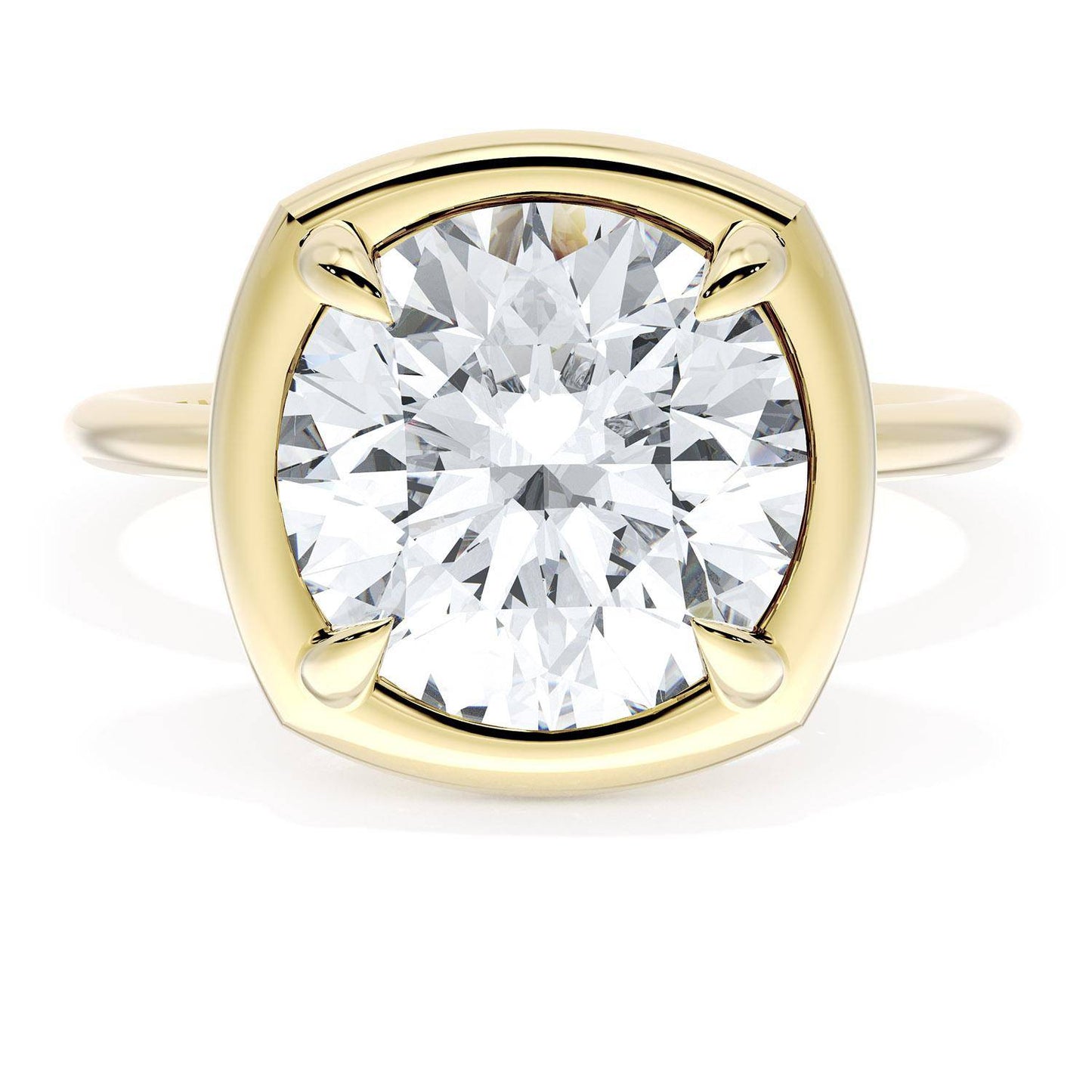 Cushion Solitaire Engagement Ring