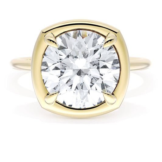 Cushion Solitaire Engagement Ring