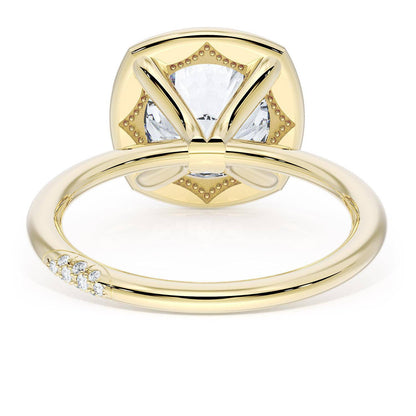 Cushion Solitaire Engagement Ring