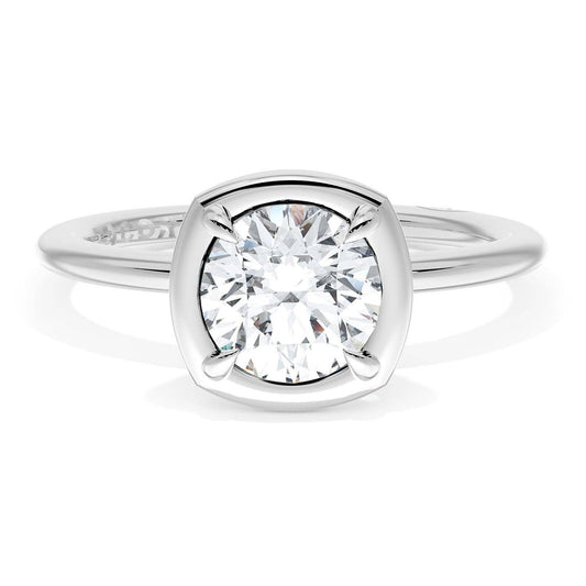 Cushion Solitaire Engagement Ring