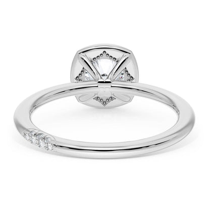 Cushion Solitaire Engagement Ring