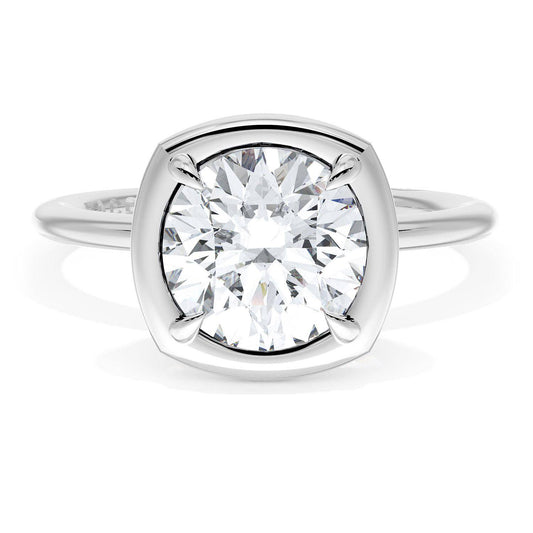 Cushion Solitaire Engagement Ring