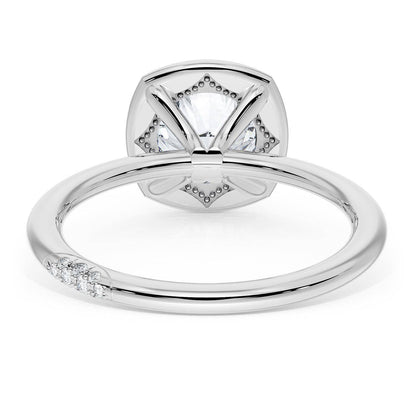 Cushion Solitaire Engagement Ring
