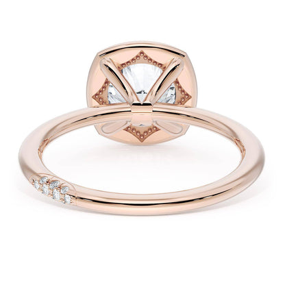 Cushion Solitaire Engagement Ring
