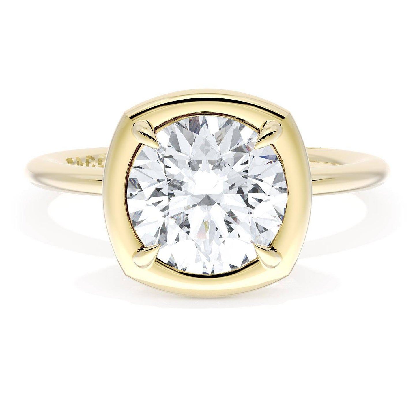 Cushion Solitaire Engagement Ring