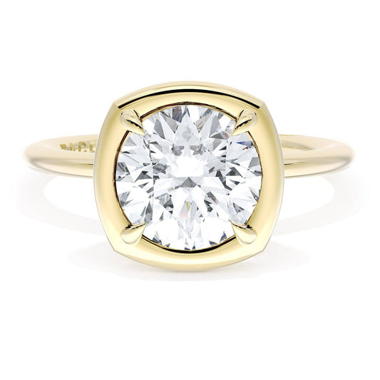 Cushion Solitaire Engagement Ring