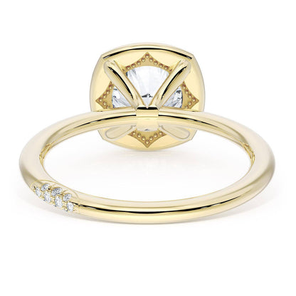 Cushion Solitaire Engagement Ring