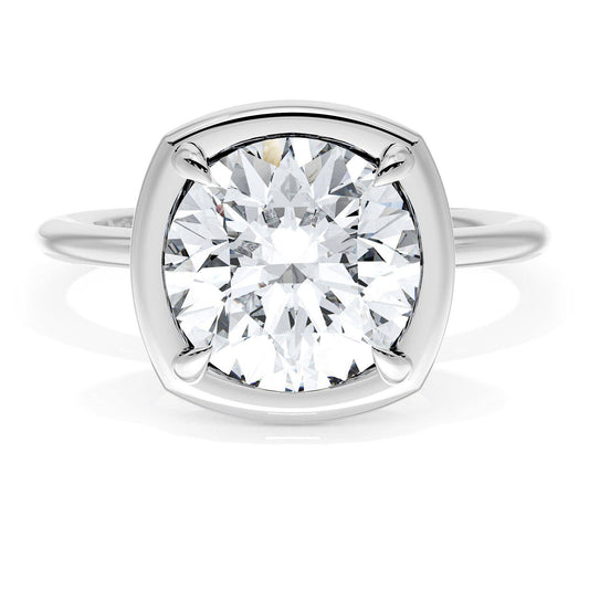 Cushion Solitaire Engagement Ring