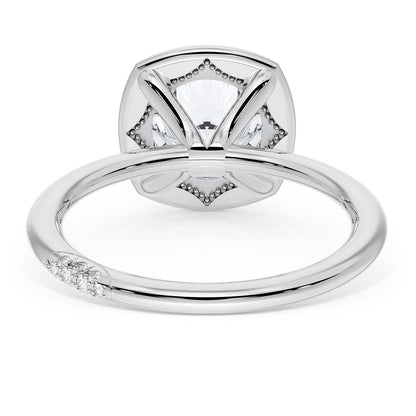 Cushion Solitaire Engagement Ring