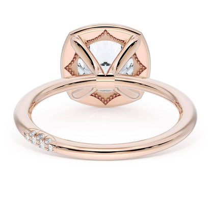 Cushion Solitaire Engagement Ring