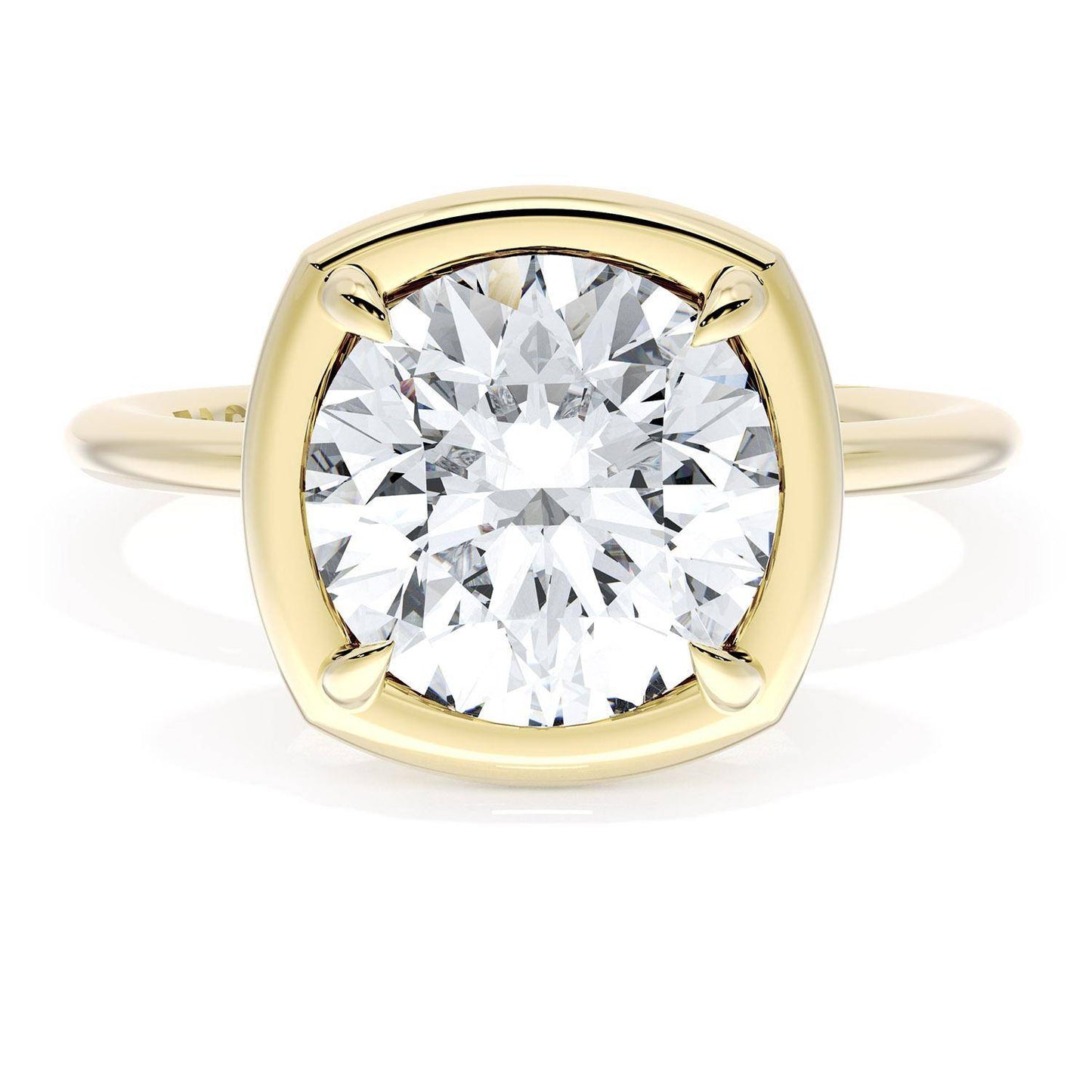 Cushion Solitaire Engagement Ring