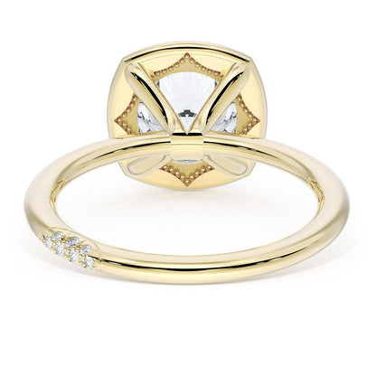 Cushion Solitaire Engagement Ring