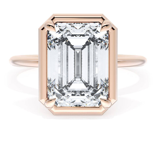 Emerald Solitaire Engagement Ring