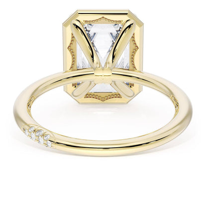 Emerald Solitaire Engagement Ring