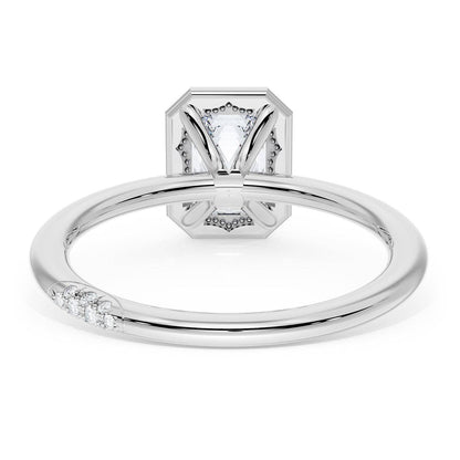 Emerald Solitaire Engagement Ring