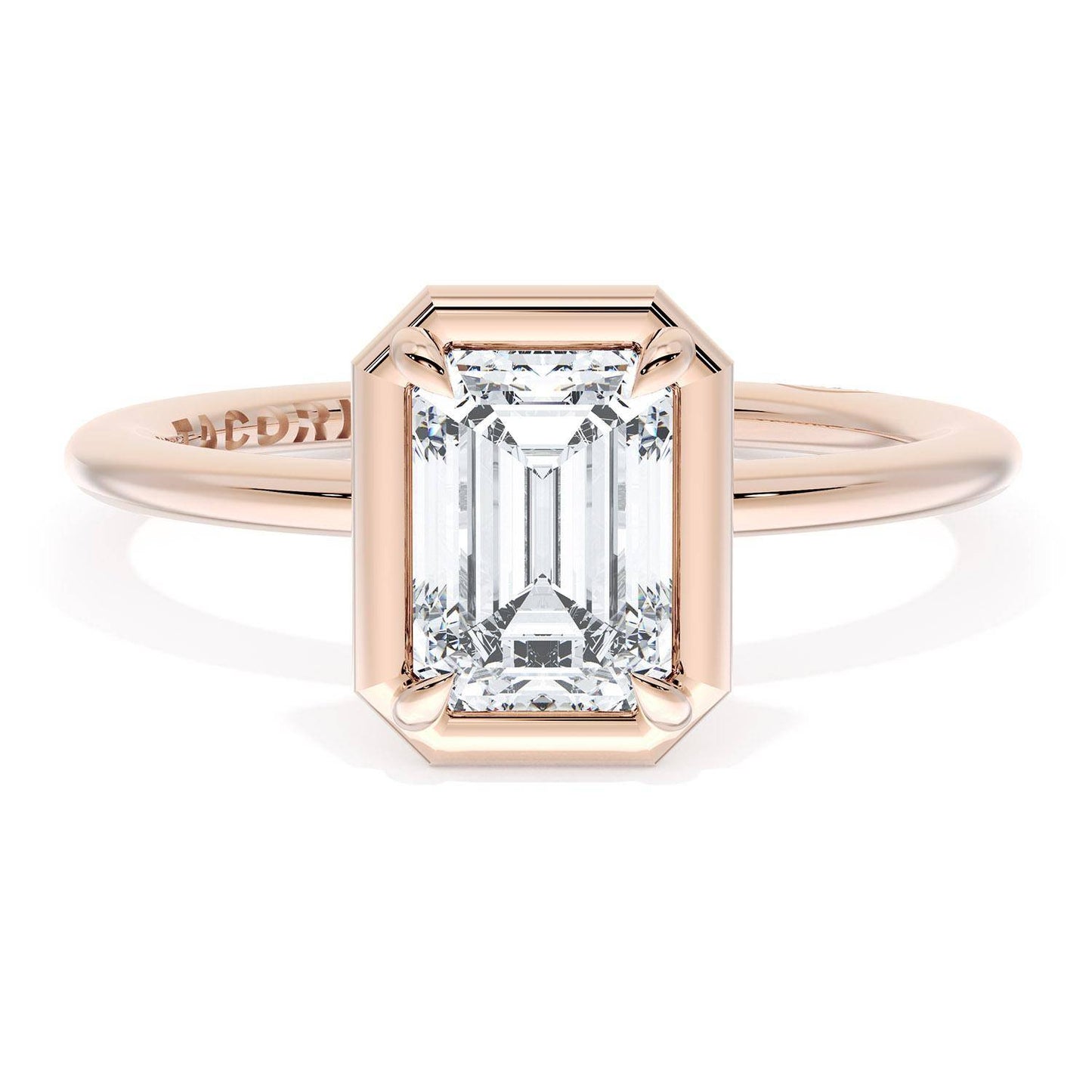 Emerald Solitaire Engagement Ring