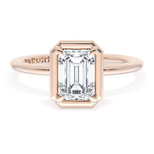 Emerald Solitaire Engagement Ring
