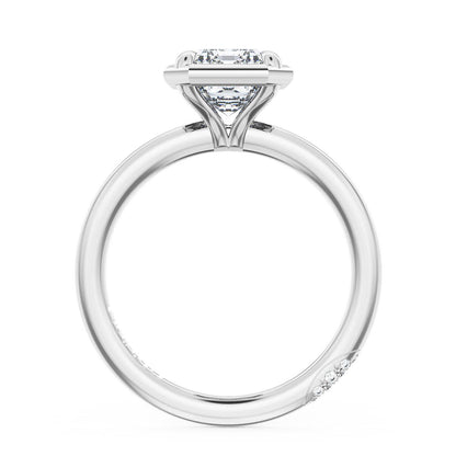 Emerald Solitaire Engagement Ring