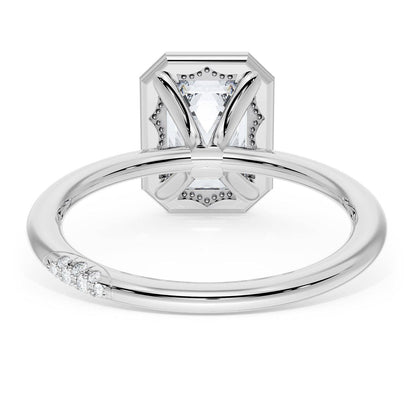Emerald Solitaire Engagement Ring