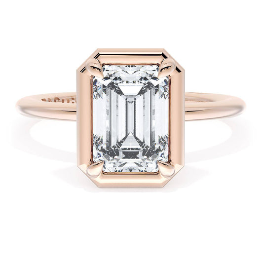 Emerald Solitaire Engagement Ring