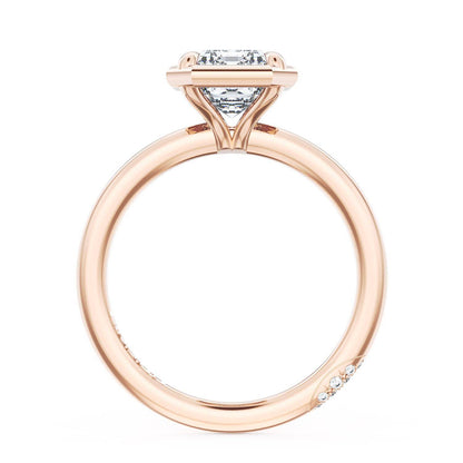 Emerald Solitaire Engagement Ring