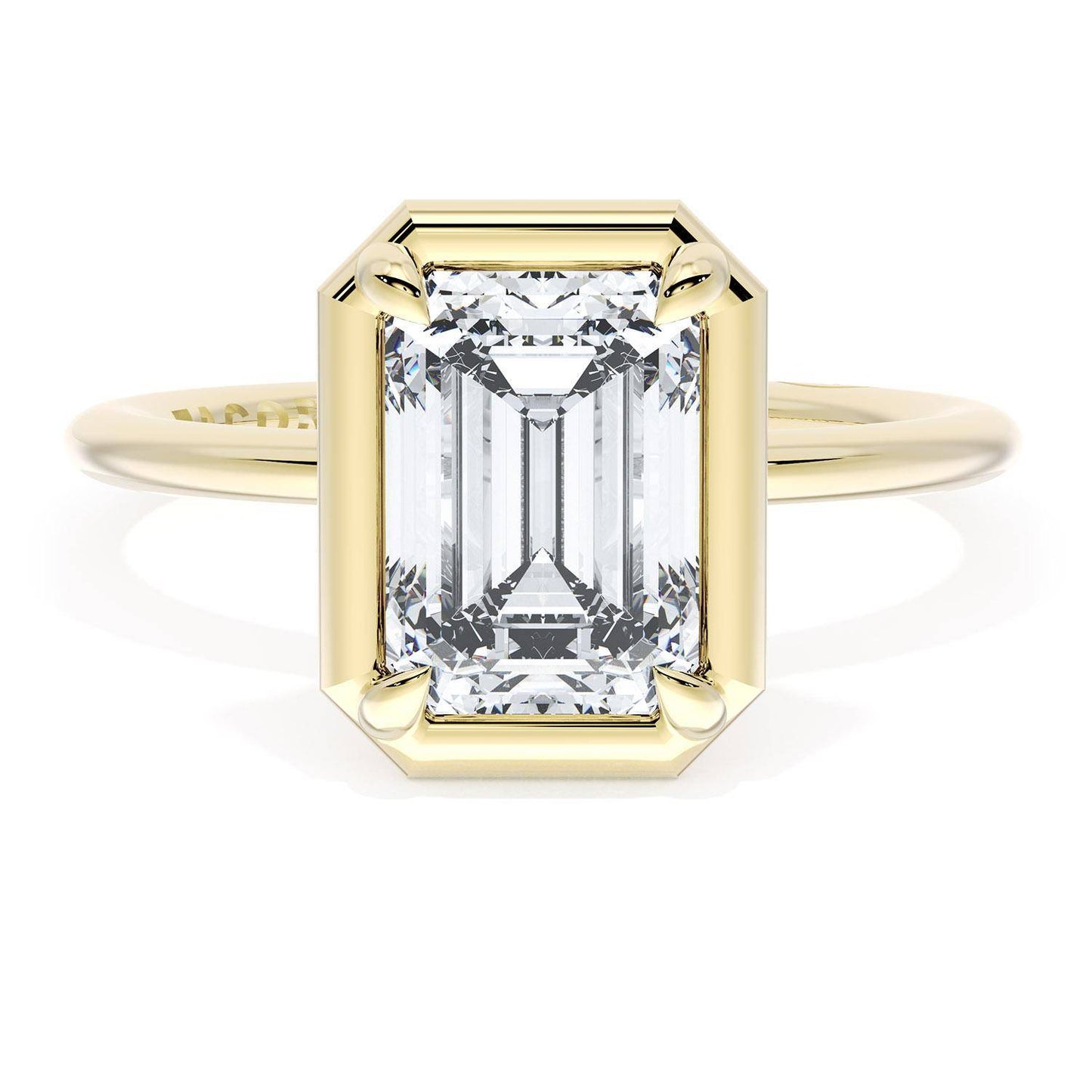 Emerald Solitaire Engagement Ring