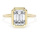 Emerald Solitaire Engagement Ring