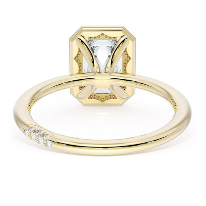 Emerald Solitaire Engagement Ring