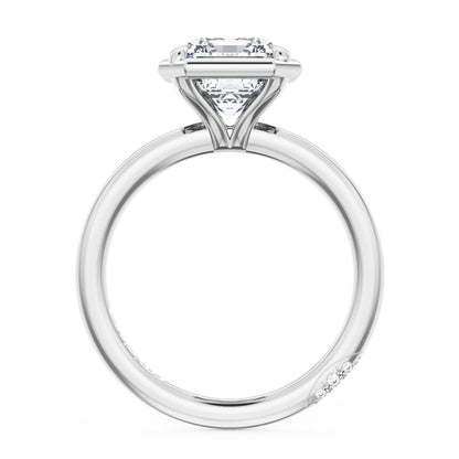 Emerald Solitaire Engagement Ring