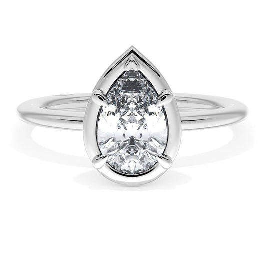 Pear Solitaire Engagement Ring