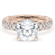 Cushion Bloom Engagement Ring