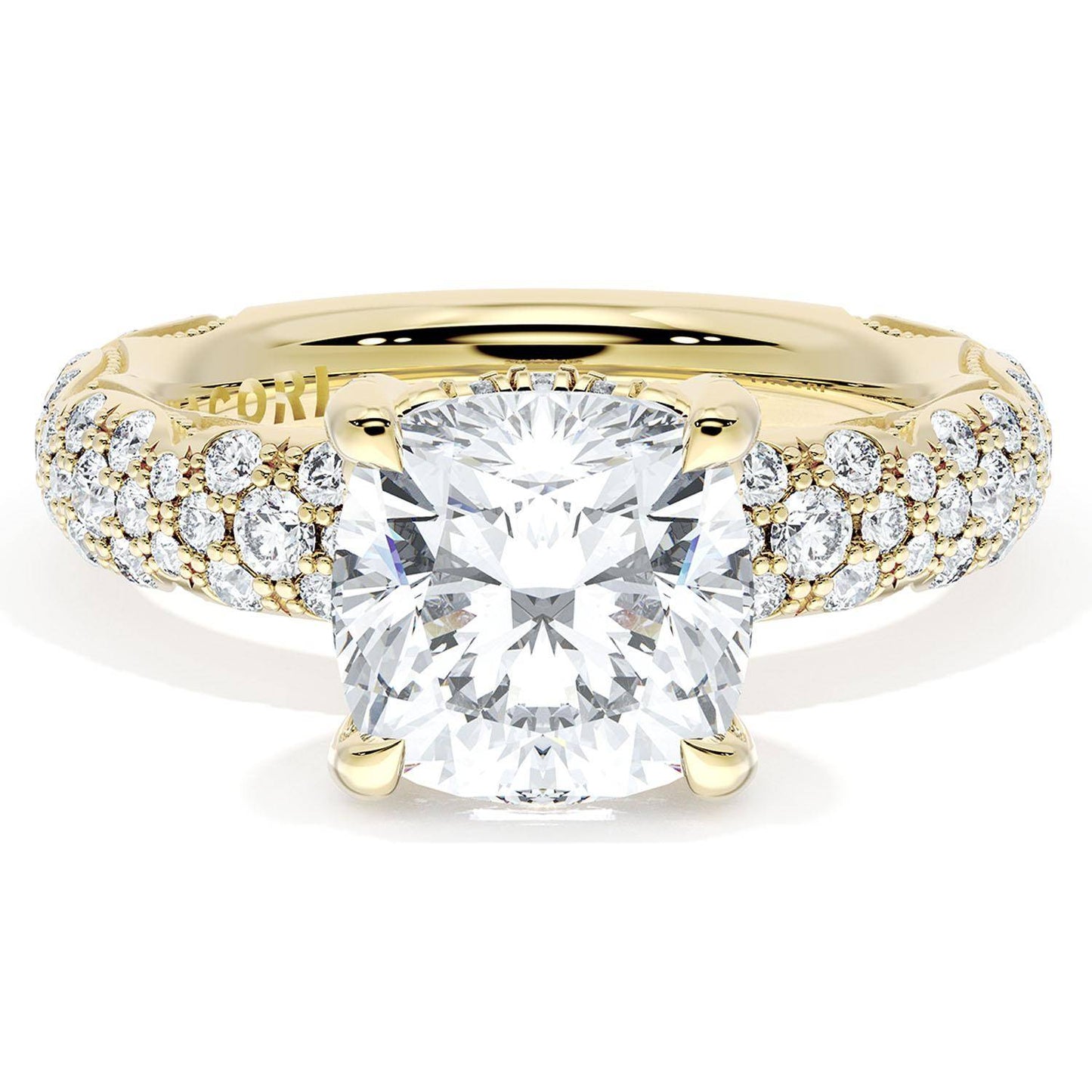Cushion Bloom Engagement Ring