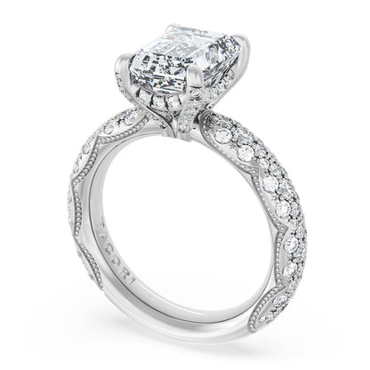 Emerald Bloom Engagement Ring
