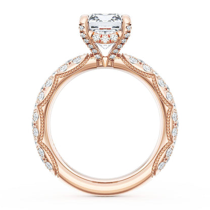 Emerald Bloom Engagement Ring