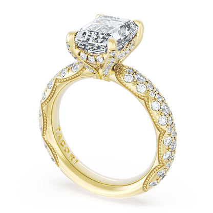 Emerald Bloom Engagement Ring