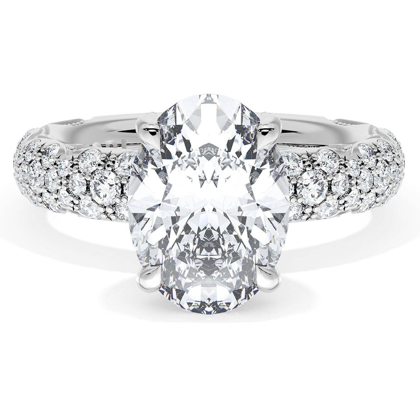 Oval Bloom Engagement Ring