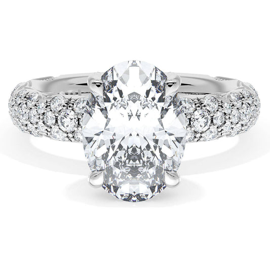 Oval Bloom Engagement Ring