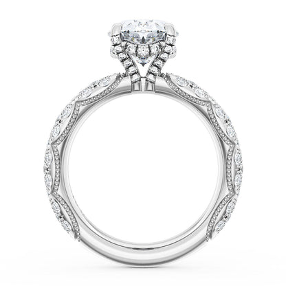 Oval Bloom Engagement Ring