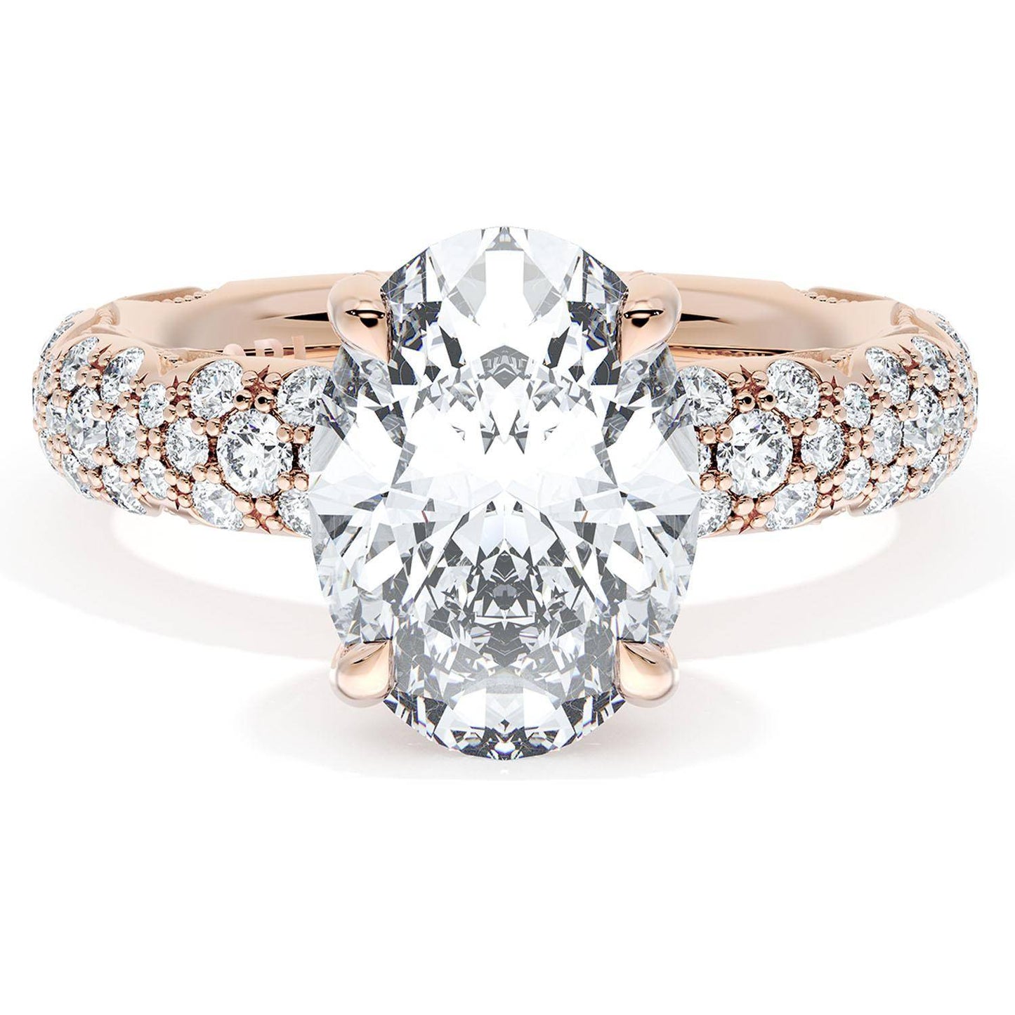 Oval Bloom Engagement Ring