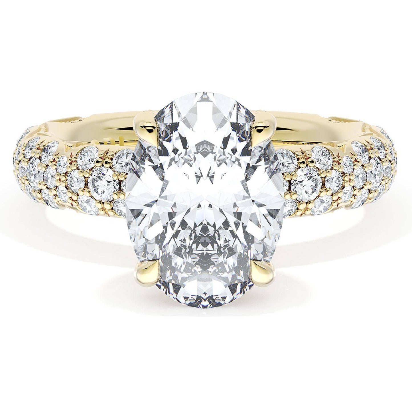 Oval Bloom Engagement Ring