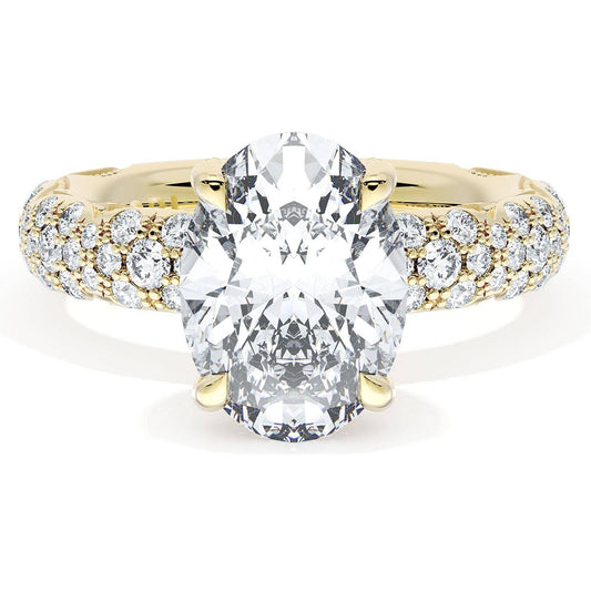 Oval Bloom Engagement Ring