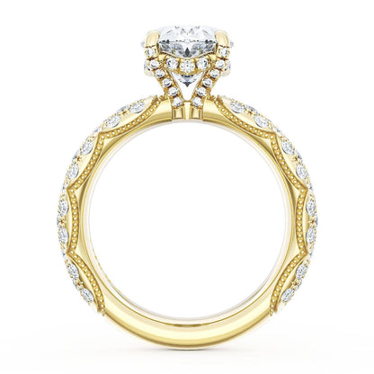 Oval Bloom Engagement Ring