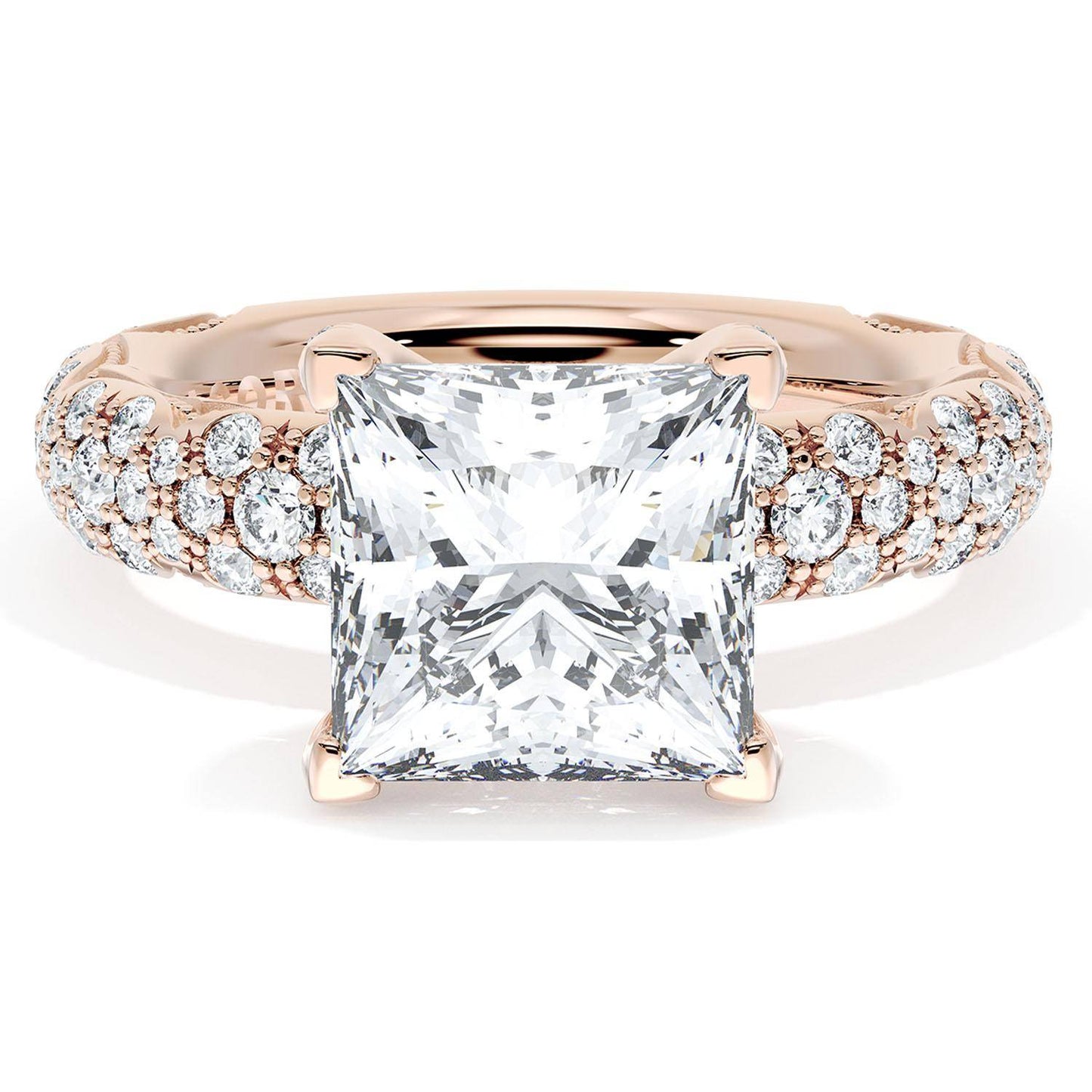 Princess Bloom Engagement Ring