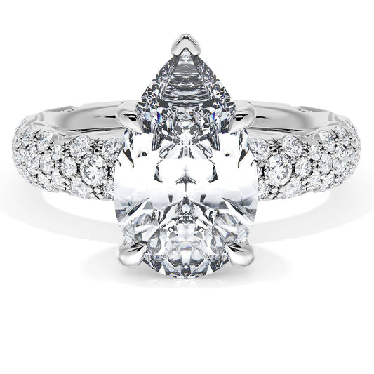 Pear Bloom Engagement Ring