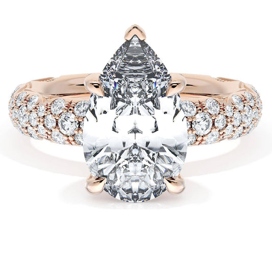 Pear Bloom Engagement Ring