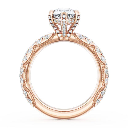 Pear Bloom Engagement Ring