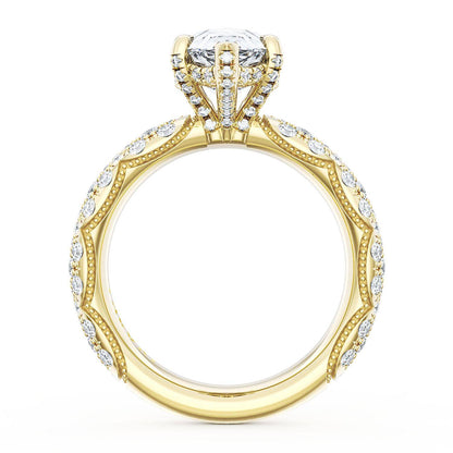 Pear Bloom Engagement Ring